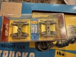 Ho Scale Lindberg Line RP=25 Wheel Contour Trucks High Detail 2-PAC (gray) Nib. Fixed Price $8.99.