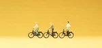 Cyclists (3) Figure Set N Gauge Preiser 79089. Fixed Price $24.46.
