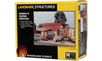 Woodland Scenics 5203 Sonny's Super Service Building Kit Landmark Structures. Fixed Price $31.99.