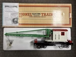 + Lionel Mth Standard Gauge Tinplate White 219 Operating Derrick Car 11-30050 *h. Fixed Price $315.00.