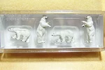 Preiser # 79716 Four Polar Bears : 1/160 Scale Animal Figures. Fixed Price $17.95.