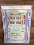 Microscale Decal Ho 87-841: Up Early Piggy Back Trailers 24 ,36 Tractors. Fixed Price $10.00.