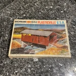 Bachmann O27 Scale Plasticville U.s.a. Set # 1920 Covered Bridge Train Model Kit. Fixed Price $19.49.