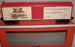 Lionel 6-83657 Miller Beer Brewing Co. Wood-sided Reefer Gauge Train Milwaukee. Fixed Price $69.99.