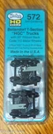 Kadee #572 (ho) Bettendorf T-section "hgc" Trucks W/33" Ribbed Back Code 110. Fixed Price $13.64.