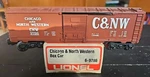 Lionel #6-9786 Chicago And North Western Box Car. Ln, (F7). Fixed Price $14.25.