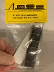 A-line #13002 12 Steel Weights 1/2" X 3/4" 1/4" Thick W/adhesive Backing. Fixed Price $9.99.