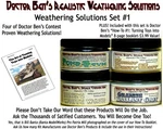 Weathering Solution Set #1 W/HOW-2-BOOKLET-DOCTOR Ben's Wood Plastic Metal H3201. Fixed Price $37.42.