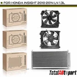 3PCS Ac Condenser & Cooling Fan Assembly Kit For Honda Insight 2010-2014 1.3L. Fixed Price $186.99.