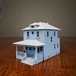 Ho-scale Sears Woodland 1920S Kit Home 1:87 Building House. Fixed Price $30.24.