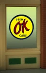 Miller Engineering Ok Used Cars Window Neon Sign Ho/o Scale Train MIE9065 New. Fixed Price $18.94.