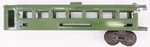 Lionel 6441-1 Gauge Green Tinplate Observation Car Shell W/ Rear Truck-damaged. Fixed Price $25.00.