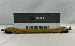 Lionel Gauge Union Pacific 6-27809 Maxi Stack Evergreen + Mol Container Car. Fixed Price $74.99.