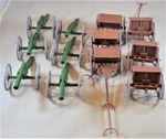 Americana Civil War Battle Cannons Caissons And Limber Set. Fixed Price $11.99.