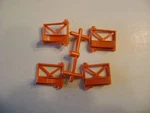 Lionel 3656 Cattle Platform Orange Gates (set Of Four). Fixed Price $12.95.