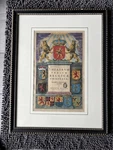 Atlas Frontis Engraved J Blaeu Amsterdam 1649. Fixed Price $850.00.