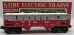 K-line K6279 Gauge Quaker Cane Sugar Classic Ribbed Hopper Car Nib. Fixed Price $15.99.