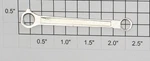 Lionel 1666E-16 Right Hand Embossed Drive Rod (large Hole) (12). Fixed Price $8.40.