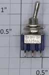 Acme 0909-8 Spdt Blue Center Off Mini Toggle Switch 6A 125VAC. Fixed Price $5.00.