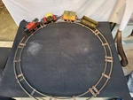 Vintage Winding Tin Hornby Toy Train Set Track With Engine Boxpack England 1925. Fixed Price $599.00.