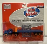 Mini Metals Ho Scale Roadway Ih R-190 Semi-tractor / 32' Flatbed Set #31122. Fixed Price $17.99.