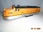 Lionel Part 6308213007 Shell Ft-a Rio Grande #541 Ski Train Fits 6-38213 Ex Nos. Fixed Price $89.94.