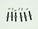 Lionel 480-38 & 480-19 Armature Spring Rivet Set, 6 Sets. Fixed Price $6.00.