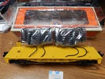 Lionel 6-58591 Mlrc Milwaukee Rd Flat Car W/auto Frames Nib Scale. Fixed Price $80.00.
