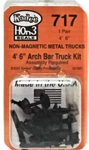 HON3 Scale Kadee #717 Arch Bar Metal Trucks 4' 6" Kit (2) Pcs. Fixed Price $15.79.
