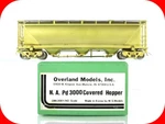 Scale Brass **north American** Pd 3000 Covered Hopper Overland OMI-3001. Fixed Price $164.95.