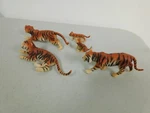 Preiser Scale 1/25 Cat#s 47510-12 Tigers Family X5 For Lgb Lot. Fixed Price $39.99.