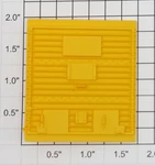 Lionel 9203-12 Yellow 5-PANEL Boxcar Door Without Guides (10). Fixed Price $10.00.