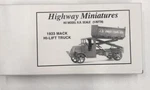 Jordan Products 360-227 Ho 1923 Mack Hi-lift Truck Model Kit. Fixed Price $22.94.