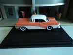 Oxford 1955 Buick Century Coral And White 1/87 Ho Diecast Car Gm. Fixed Price $19.95.