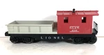 Lionel No. 6119-100 D.l.&w. Work Caboose, Red/gray. Fixed Price $17.95.