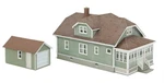 Walthers 933-3791 Ho Scale Updated American Bungalow With Single-car Garage Kit. Fixed Price $42.35.