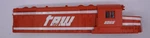 Lionel 8066-2 Gauge Orange And White Tp&w Diesel Loco Shell. Fixed Price $35.00.