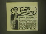 1940 Pan-american Saxophone Advertisement Easier Than Ever. Fixed Price $19.99.