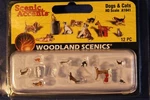 Woodland Scenics - Dogs & Cats (12 Pcs) Scale A2140. Fixed Price $18.00.