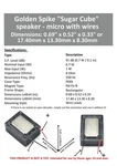 Golden Spike Hobbies Sugar Cube Speaker Micro Ohm GS1511H9W8. Fixed Price $16.82.