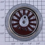 American Flyer Ives 4694-1 Red Spoked 2-3/8" Std. Gauge Steam Loco Plain Wheel. Fixed Price $10.00.