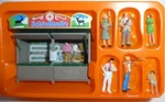 Preiser 24694 Fun-fair Stall Shooting Gallery Figures (set 6). Fixed Price $61.18.