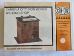 Con-cor Cambria City Iron Works Welding Shop #9059 Scale Model Kit Sealed. Fixed Price $15.00.