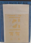 Cds Lettering N-244 Scale M & Stl 40" Box Decal. Fixed Price $9.34.