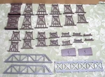 Tyco 7939-13 Ho 28 Pc. Trestle Set Plus Bridge (3PCS). Fixed Price $13.95.