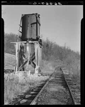 Photo:jennings Maryland 1937 Railroad Water Tower Icy Tracks Train Line. Fixed Price $13.49.
