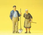 Preiser 45071 G Scale Farmer & His Wife. Fixed Price $46.99.