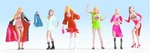 Noch 15959 Ladies Of The Night 6/ H0 Scale Figures. Fixed Price $16.95.