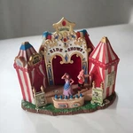 Rare Lemax Carnival Side Show 64492 Missing Parts/flaws Lighted Ceramic. Fixed Price $85.00.