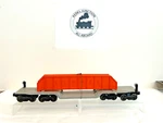 Lionel 6418 #2 Depressed 16-WHEEL Machinery Flat CAR-BLT'55 No Box Lk/n. Fixed Price $101.25.
